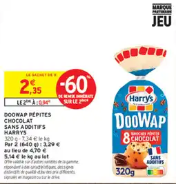 Intermarché Contact HARRYS DOOWAP PÉPITES CHOCOLAT offre