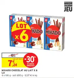 Intermarché Contact LU MIKADO CHOCOLAT AU LAIT offre