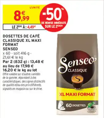 Senseo Dosettes de café classique