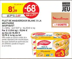 Intermarché Contact Saupiquet Filet de Maquereau Blanc Moutarde offre