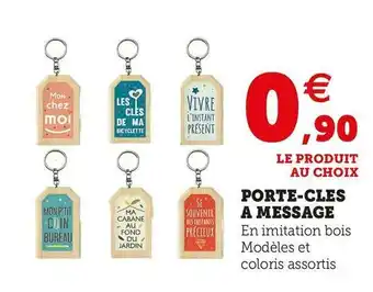 Porte-cles a message