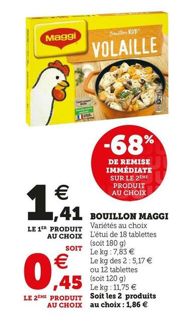 Super U Maggi bouillon offre