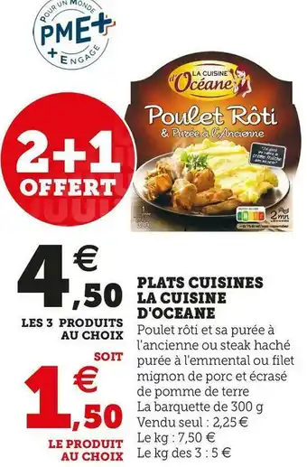 Super U La cuisine d'oceane plats cuisines offre