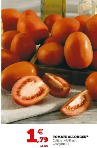 Super U Tomate allongee offre
