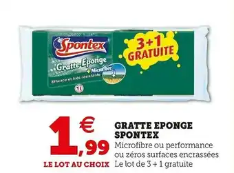 Super U Spontex gratte eponge offre