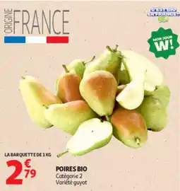 Auchan Supermarché POIRES BIO offre