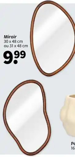 Wibra Miroir 30 x 48 cm offre
