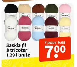Wibra Saskia fil à tricoter offre