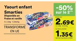 Hmarket Smarties yaourt enfant offre