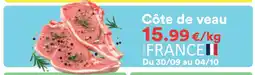 Hmarket Côte de veau offre