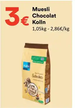 Hmarket Kolln muesli chocolat offre