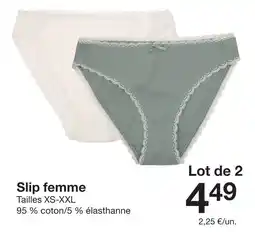 Zeeman Slip femme offre