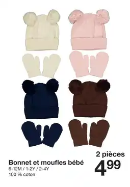 Zeeman Bonnet et moufles bébé offre