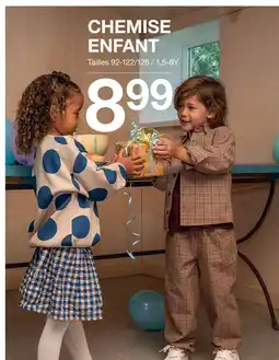 Zeeman Chemise enfant offre