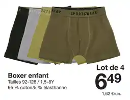 Zeeman Boxer enfant 92-128 offre