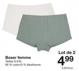 Zeeman Boxer femme offre