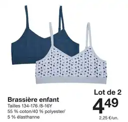 Zeeman Brassière enfant offre