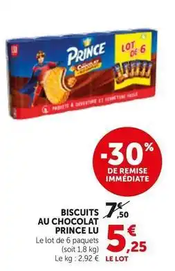 Bi1 Lu - biscuits au chocolat prince offre
