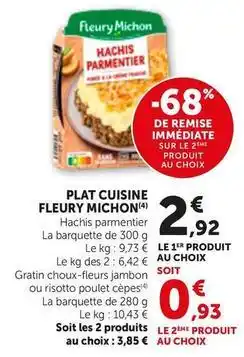 Bi1 Fleury michon - plat cuisine offre