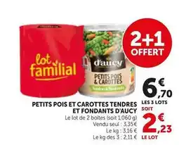 Bi1 D'aucy - petits pois et carottes tendres offre