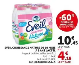 Bi1 Lactel - eveil croissance nature de 10 mois a 3 ans offre