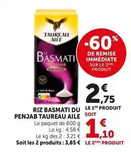 Bi1 Taureau ailé - riz basmati du penjab offre