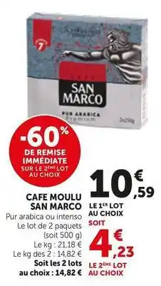 Bi1 San marco - cafe moulu offre