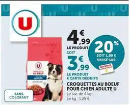 Bi1 U - croquettes au boeuf pour chien adulte offre