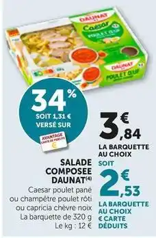 Bi1 Daunat - la barquette au choix salade composee offre