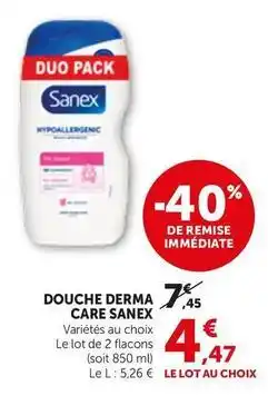 Bi1 Sanex - douche derma care offre