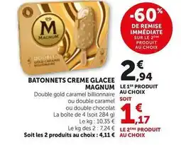 Bi1 Magnum - batonnets creme glacee offre