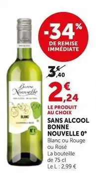 Bi1 Bonne nouvelle - sans alcool 0° offre