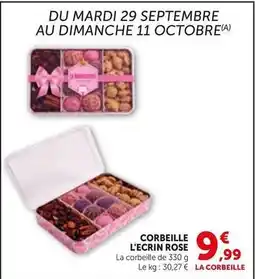 Bi1 Corbeille l'ecrin rose offre