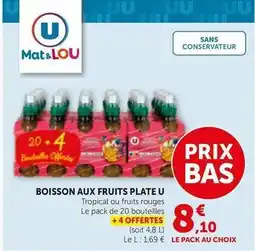 Bi1 U - boisson aux fruits plate offre
