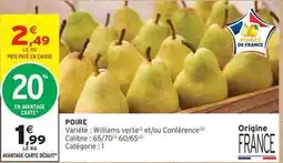 Intermarché Williams - poire offre