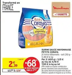 Intermarché Cora - surimi sauce mayonnaise offre