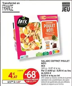 Intermarché Mixa bebé - salade coffret poulet roti offre