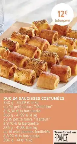 Intermarché Duo 24 saucisses costumées offre
