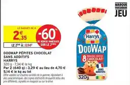 Intermarché Harry's - doowa pepites chocolat sans additifs offre