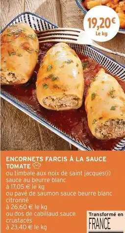 Intermarché Encornets farcis à la sauce tomate offre