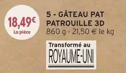 Intermarché Gateau patruille 3d offre