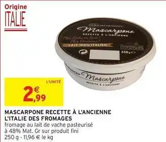 Fini - mascarpone recette à l'ancienne
