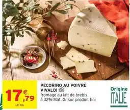 Intermarché Vivaldi - pecorino au poivre offre