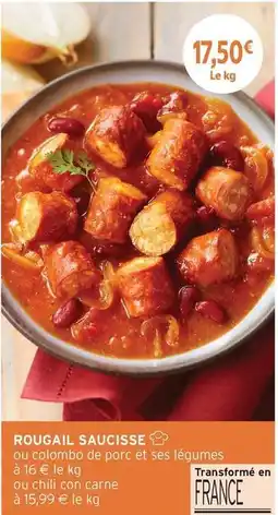 Intermarché Colombo - rougail saucisse offre