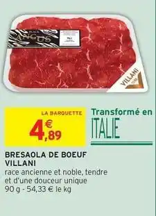 Intermarché Villani - bresaola de boeuf offre
