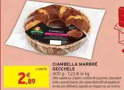 Intermarché Gecchele - ciambella marbré offre