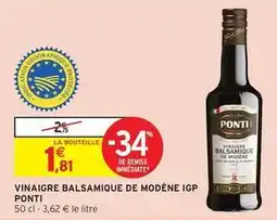 Intermarché Ponti - vinaigre balsamique de modène igp offre