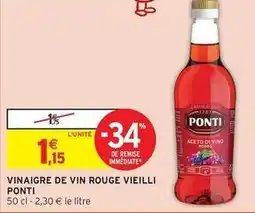 Intermarché Ponti - vinaigre de vin rouge offre