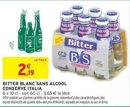 Intermarché Bs - bitter blanc sans alcool offre