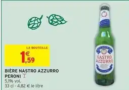 Intermarché Peroni - bière nastro azzurro offre